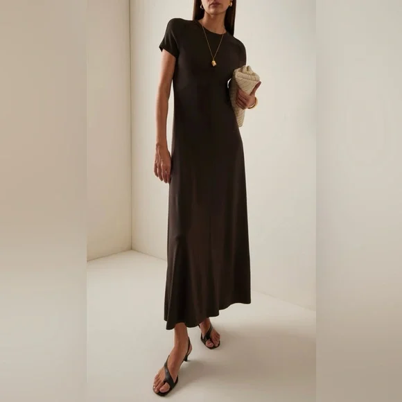 Toteme Sculptural Slingback Leather Sandals, 39, Pepper - Picture 13 of 15